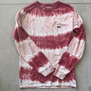 Vans Tie-Dye Long Sleeve Tee - Rose & White